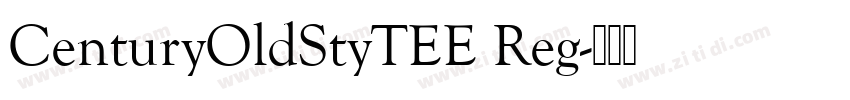 CenturyOldStyTEE Reg字体转换